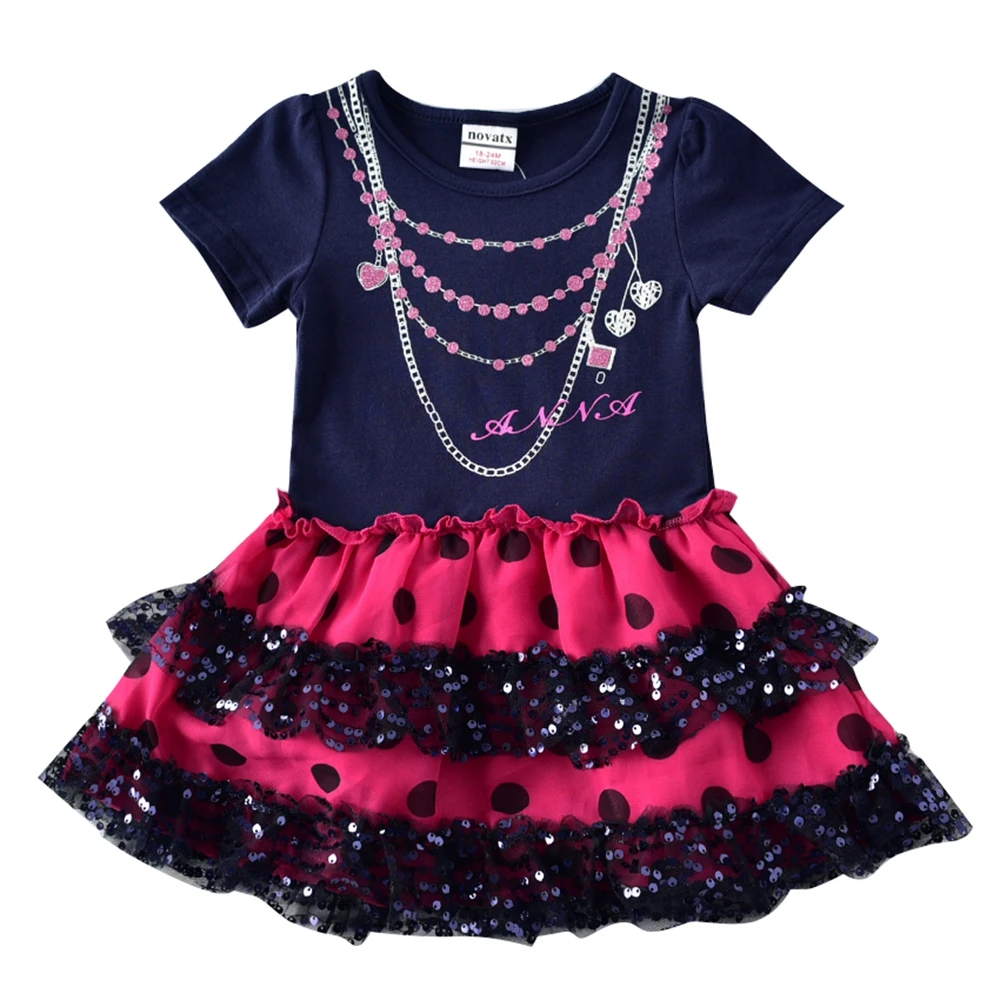 Brand Girl Dresses Winter Autumn Flower Children Cotton Striped Cake dress Cartoon Dress H7111 | Детская одежда и обувь