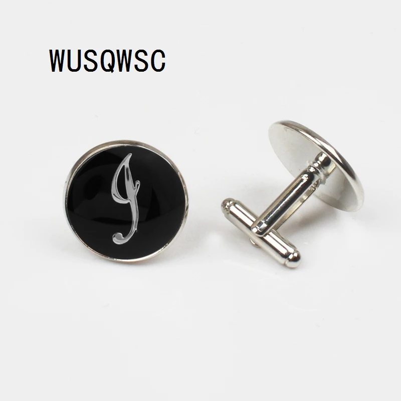 WUSQWSC 2018 новинка новые черные Круглый воротник буква D Запонки мужские свадебные