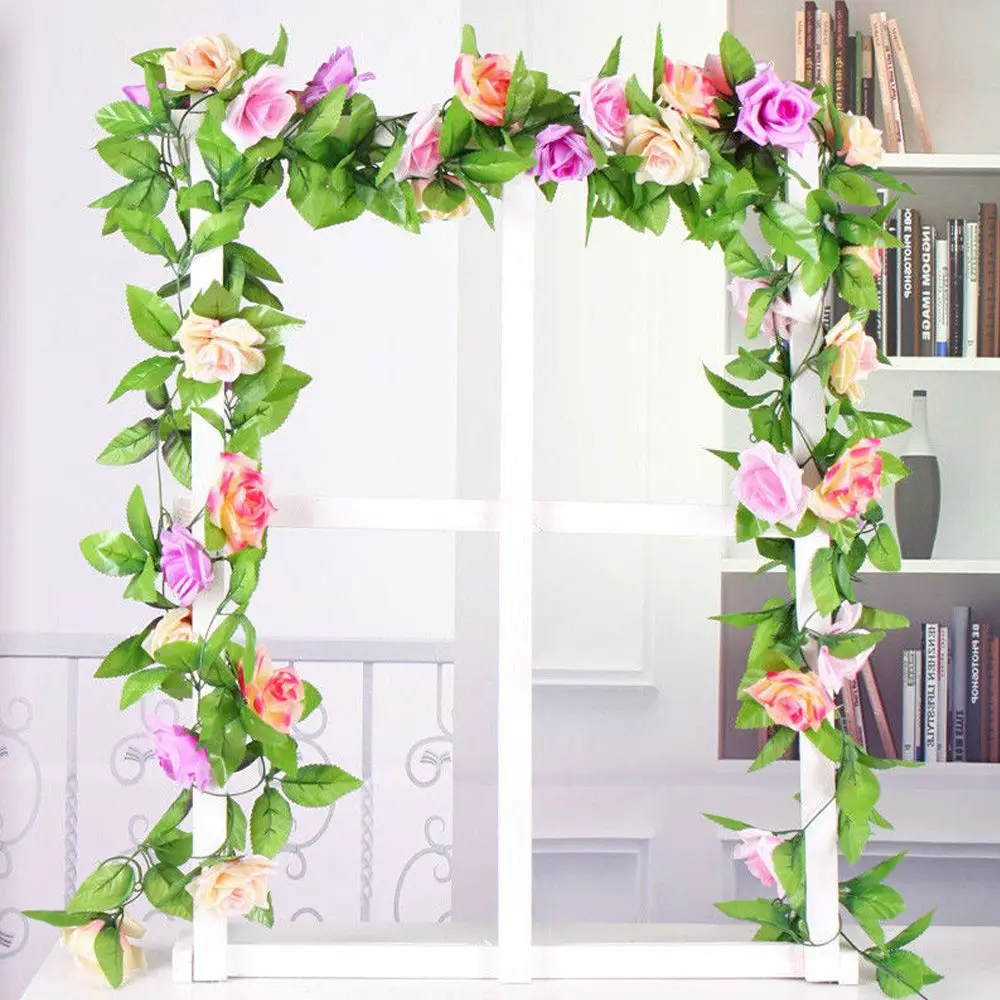 Искусственные цветы 2 м украшения для вечеринок розовые красные желтые белые
