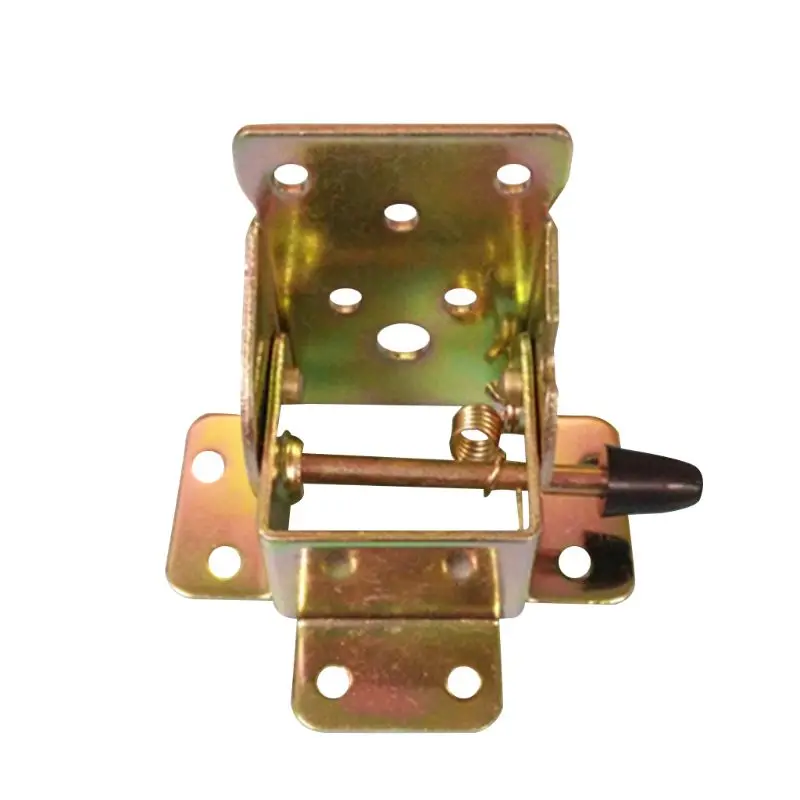 

New 4X Iron Locking Folding Table Chair Leg Brackets Hinge Self Lock Foldable Hinges qiang
