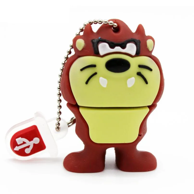 Флешка animal 4G dafy 8G Duck 16G Bugs Bunny 32G Crow Lion cat флеш-диск USB 2,0 U Disk Creativo pendrive Memory Stick подарок - Цвет: B