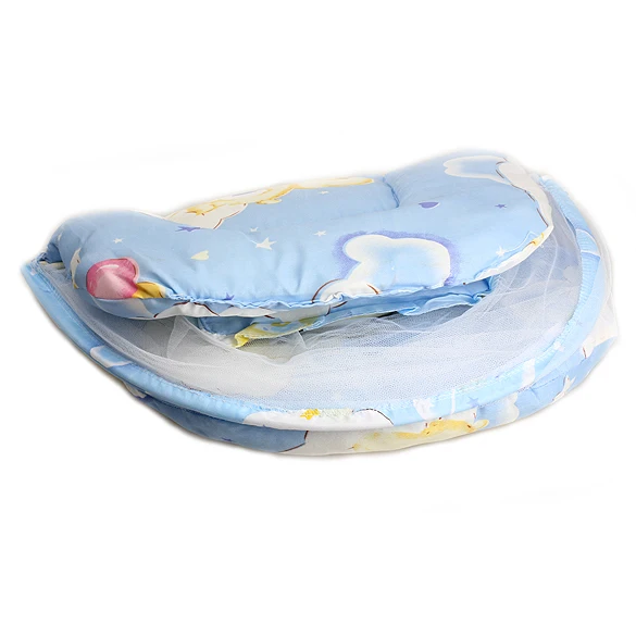 Портативная детская кроватка складная москитная сетка подушка для младенцев