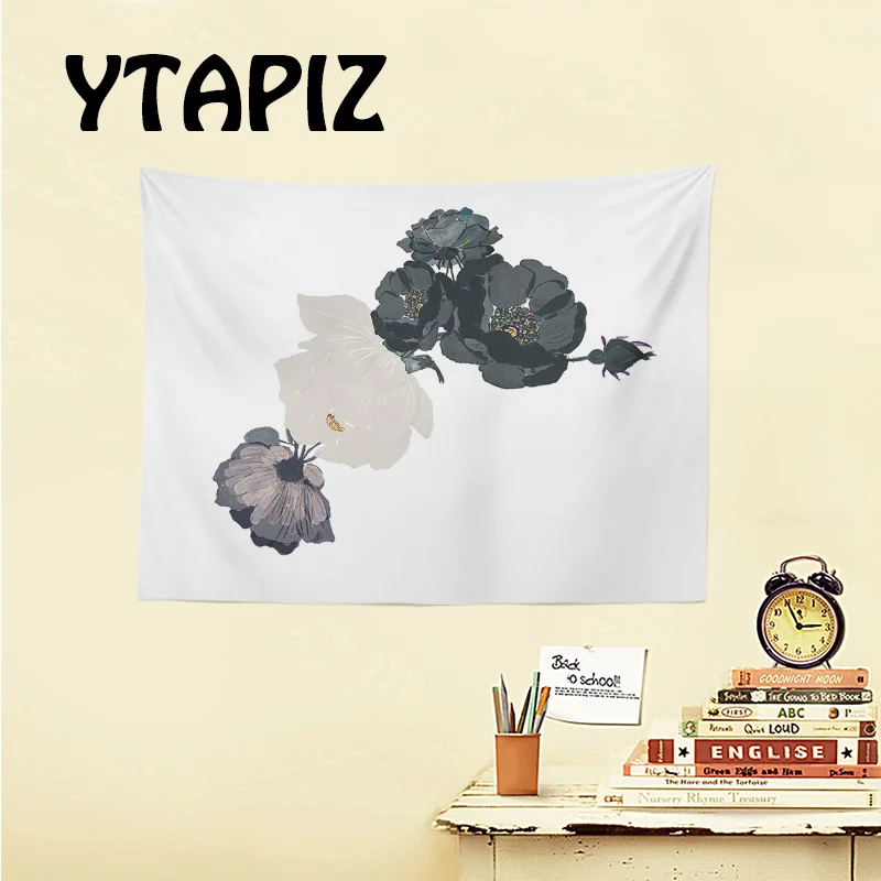 Персонализированные черный белый розовый гобелен Золотой пыльцы декоративные