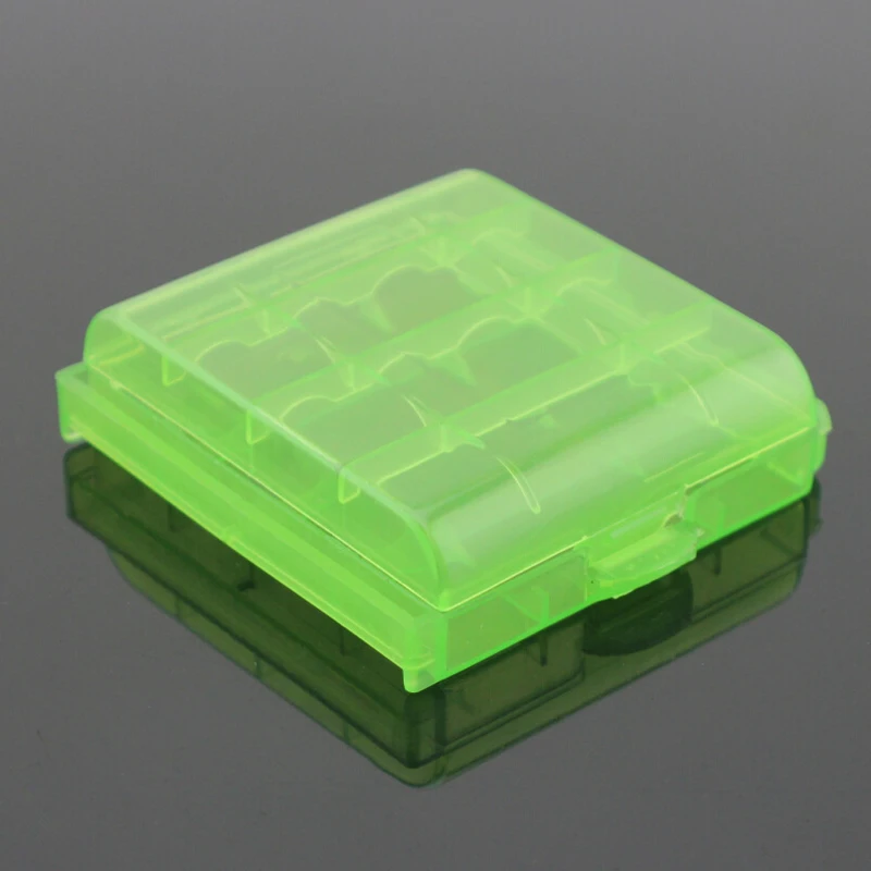 Pack of 9 PCS AA / AAA Battery Storage Hard Case Box -Green |