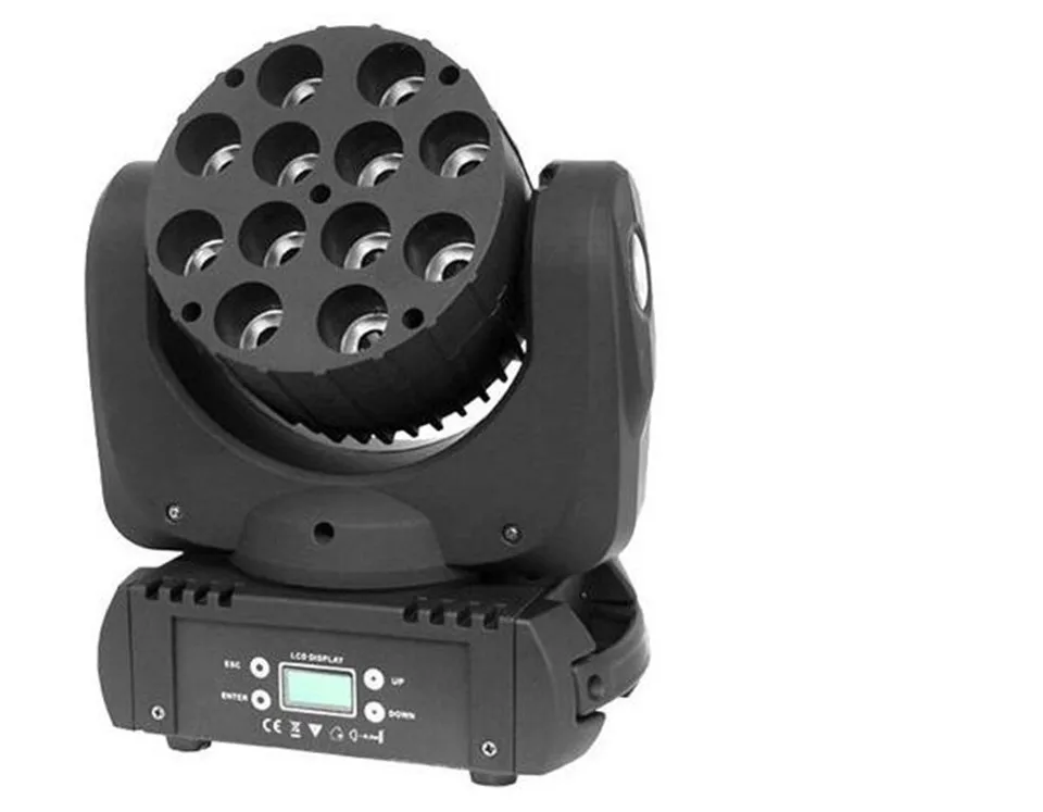 6 pz/Лот 12x12 W Con светильник чехол 150 LED Fascio движущийся головной свет dj оборудование