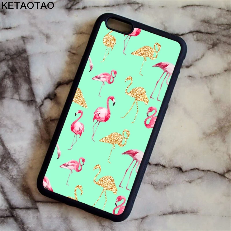 Чехол для телефона KETAOTAO с Фламинго Bordo Custodia s iPhone 4S SE 5 5S 6 6S 7 8 XR XS Max чехол из мягкого