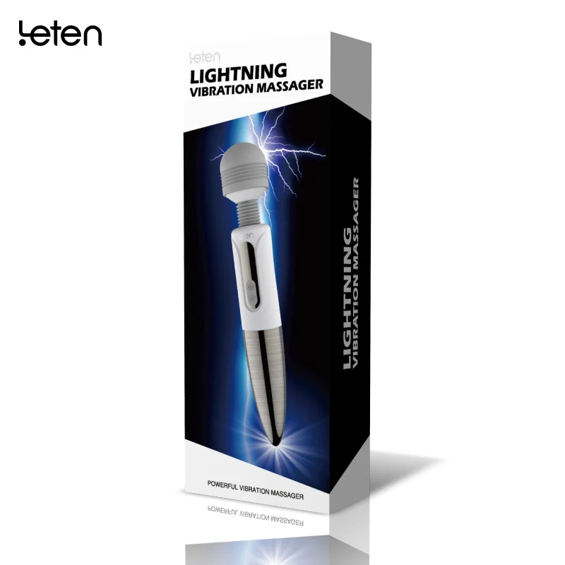 Вибраторы Leten с зарядкой от USB для женщин массажер Волшебная палочка Мощный