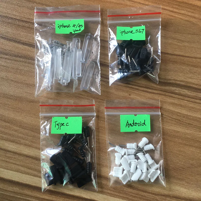 10 шт. зарядный порт для Micro iPhone USB разъем наушников Пылезащитная заглушка Type