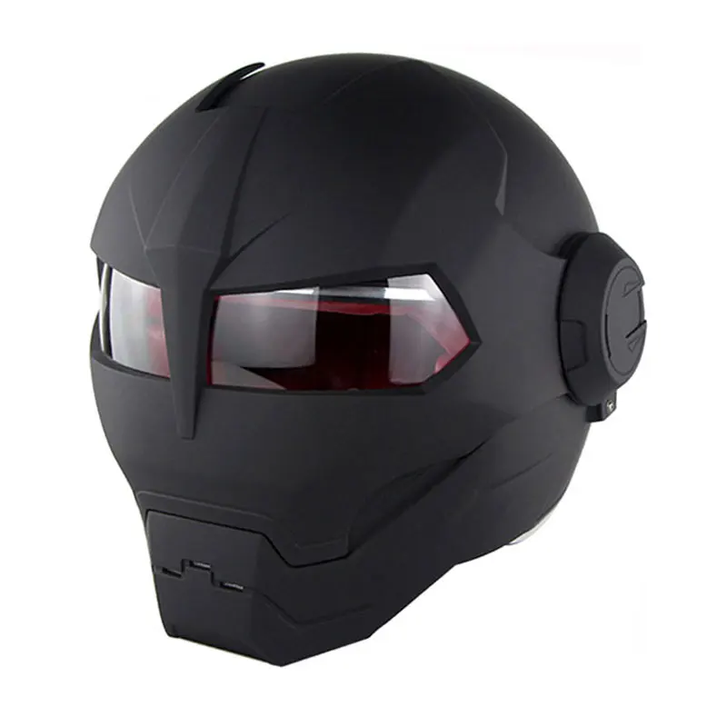 Bright Black HEROBIKER мотоциклетный шлем винтажный Ретро мотоциклетный шлем мотоциклетный полный шлем Casco Moto Cruiser Chopper Кафе Racer Capacetes - Цвет: Bright Black
