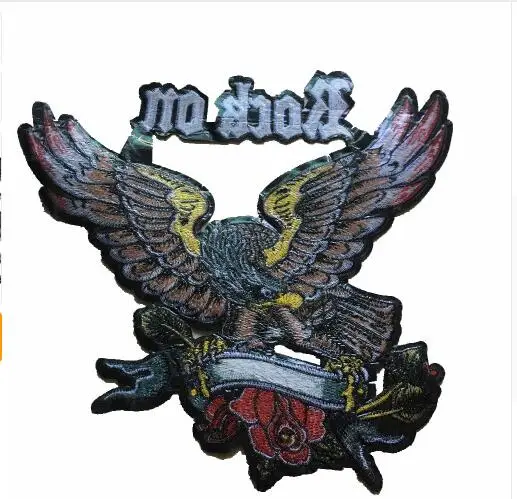 DD 1 шт. большой камень на орел вышитые патч для одежды Sewon Appliqus нашивки Значки