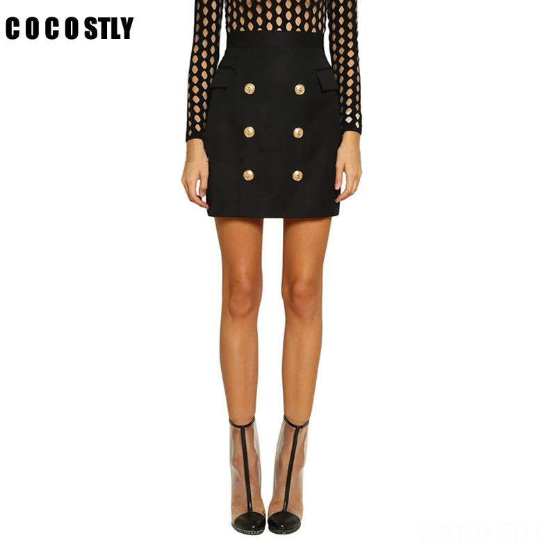 Высокое качество Элитный бренд Осенняя Женская обувь юбка с высокой талией в