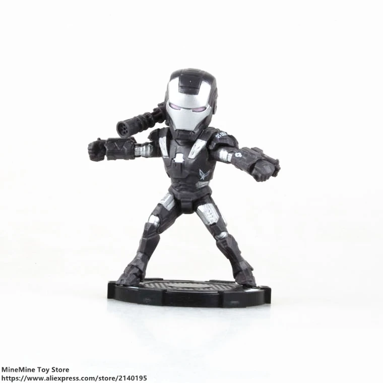 DISNEY Marvel Мстители 6 шт./компл. Железный человек 8 см фигурка аниме мини украшение