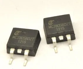 Бесплатная доставка 50 шт. три терминала регулятора MC7805BD2T 7805 IC + обеспечение