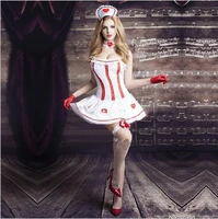 nurse uniform female masquerade cosplay nifty fantasias sexy rollspel fast selling cake skirt dirndl temptation 7pcs suit t1150