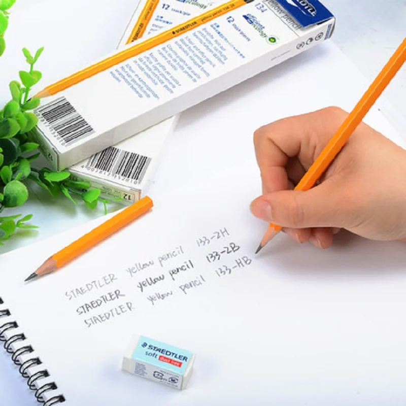 Карандаш STAEDTLER 2B 2H HB с желтым стержнем и номером модели 133 офисные карандаши для
