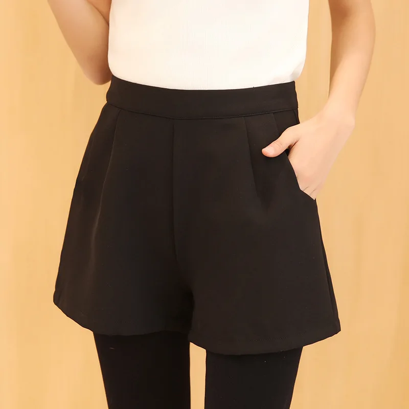 Shorts Summer Casual Shorts Women High Waist Solid Black Shorts Korean clothes Shorts Hot Shorts