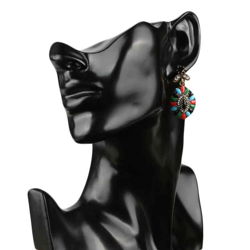 Роскошные турецкие ювелирные изделия золотой браслет для женщин красочные смолы богемные свадебные ювелирные наборы