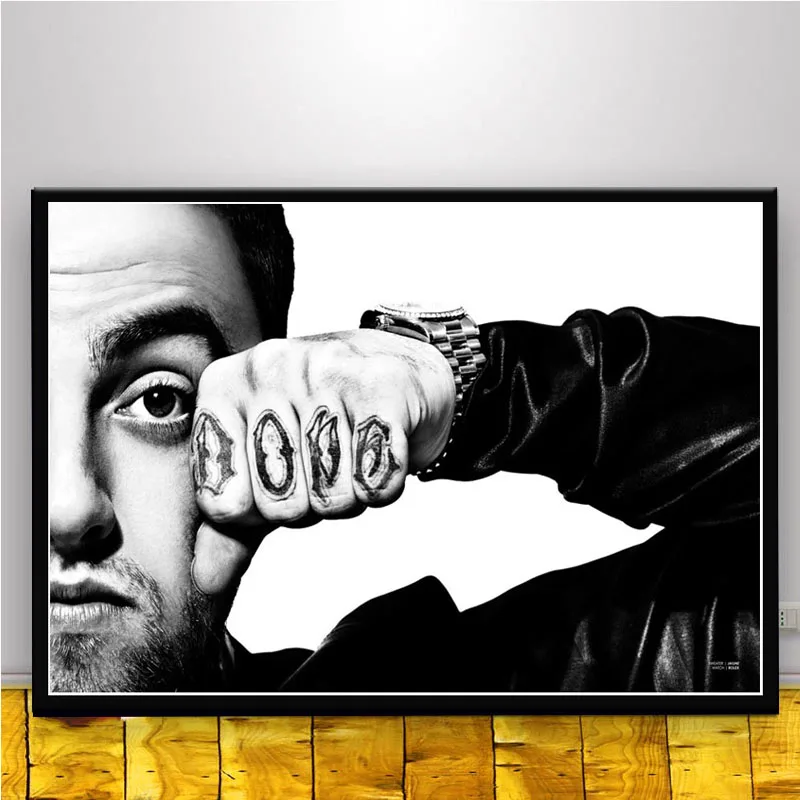 Популярный постер R i.p Mac Miller 2018 настенная Картина на холсте с изображением