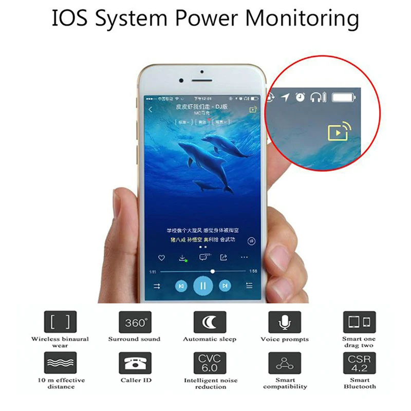 I8 TWS мини беспроводные Bluetooth наушники стерео гарнитура с зарядным устройством
