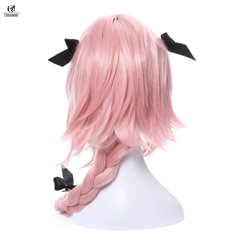 ROLECOS Fate Apocrypha Косплей головной убор Astolfo Game Cosplay FGO Hair 75 см розовый термостойкий