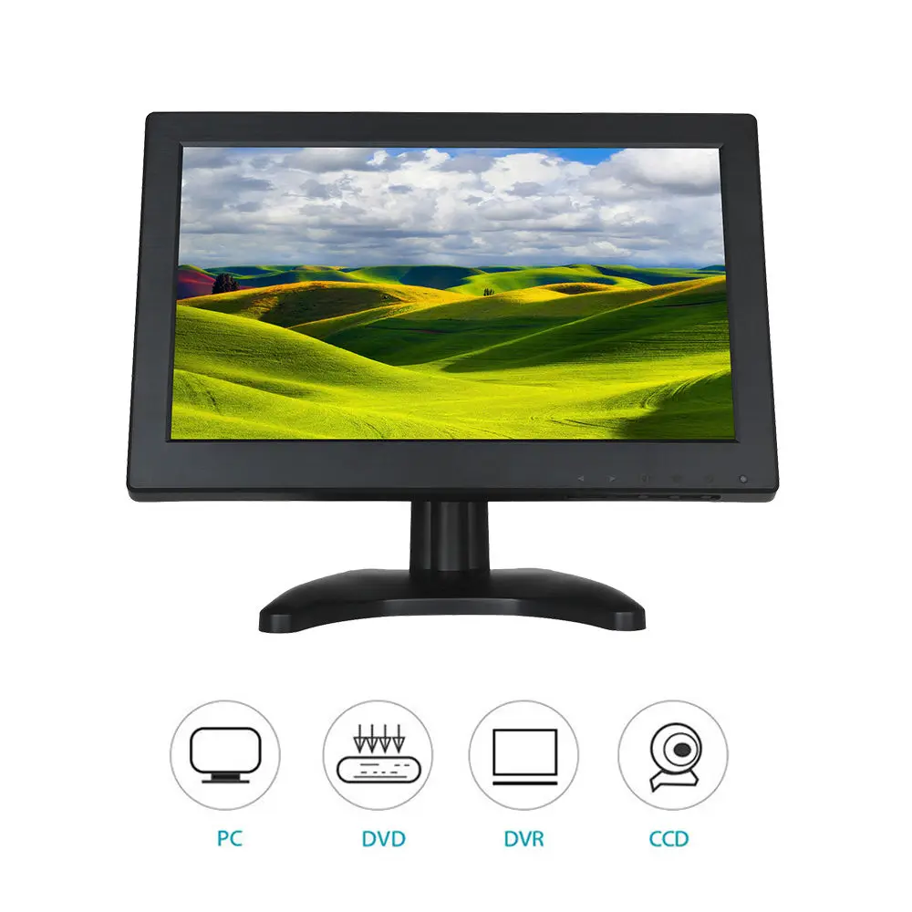 Eyoyo t1116 12 дюймов TFT ЖК дисплей 1366*768 VGA/ТВ/HDML/AV Цвет Мониторы для CC ТВ PC Security
