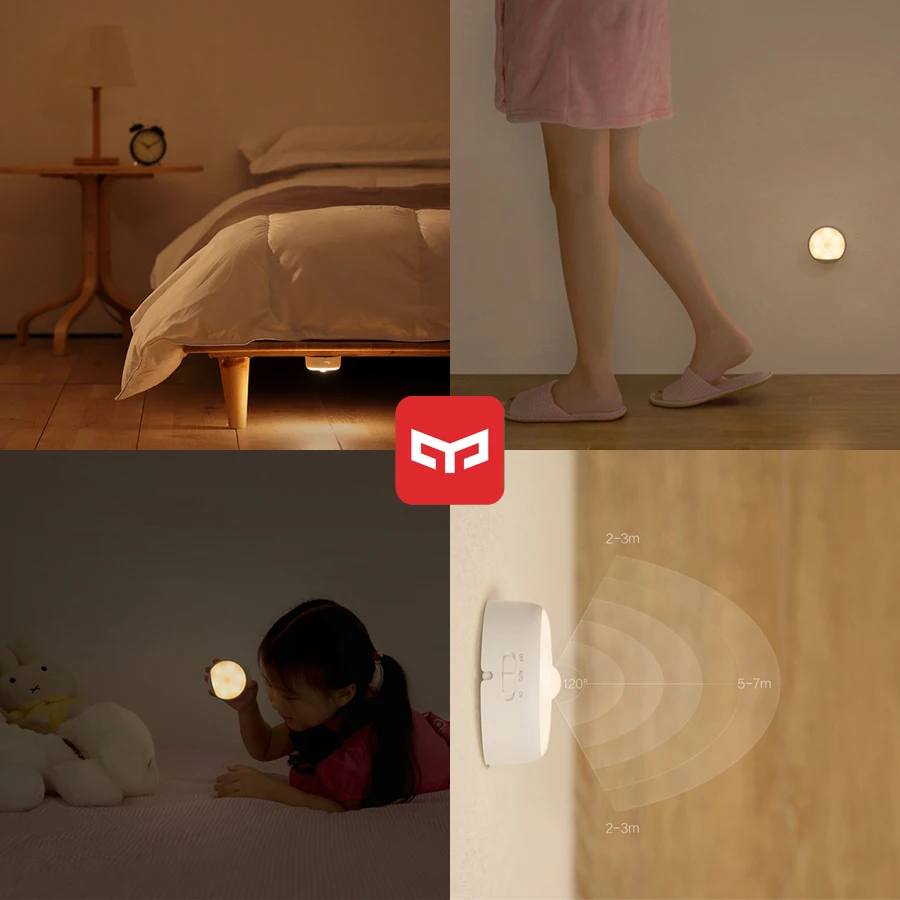 Xiaomi Mijia Оригинальный светодиодный Ночной светильник коридор лампа Инфракрасный