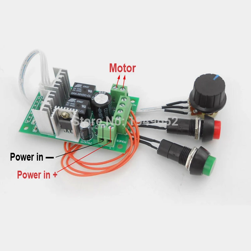 PWM dc контроллер двигателя вперед и назад линейный привод регулятор скорости самосброса 6 в/12 В/24 В 10A