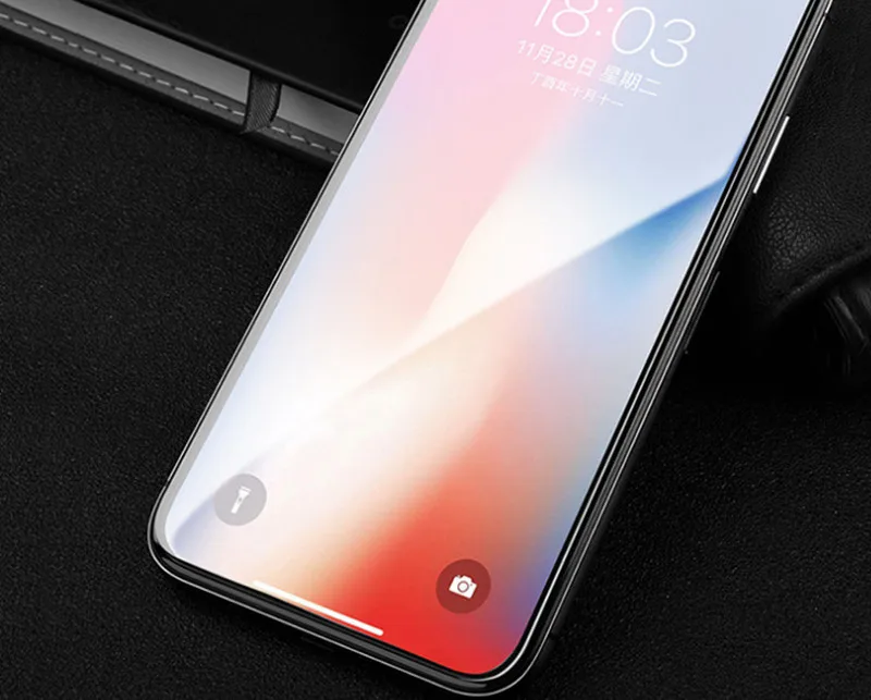 5 8 дюйма полное покрытие краев закаленное стекло для iPhone X|Сенсорные панели