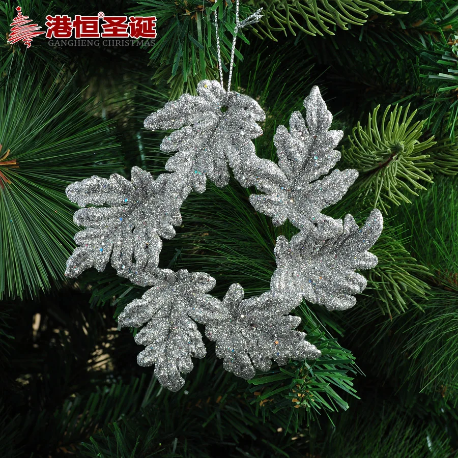 2016new Рождественские Елочные Украшения украшения Висит цветок форму кольца