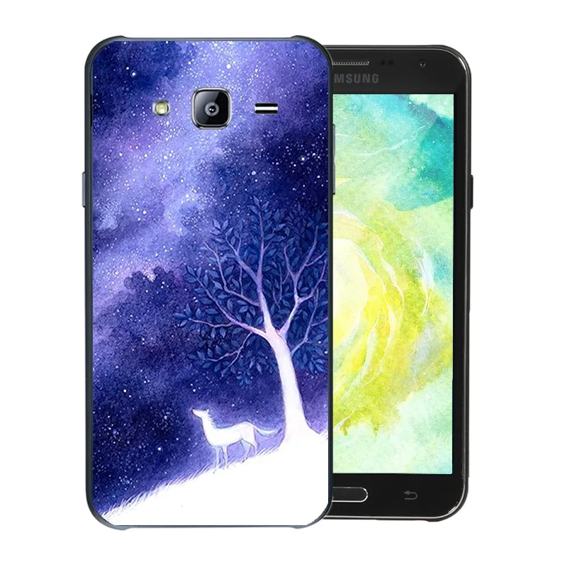 Phone Case For Samsung Galaxy J7 2015 J700H J700F J700 SM-J700F Soft Silicone Coque Clear Protect Shell Starry Sky Pattern Funda |