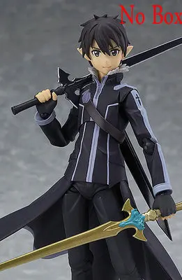 NO BOX black 2 Аниме Меч Арт онлайн Figma kiito Asuna фигурка ПВХ фигурка Коллекция Модель Детская игрушка - Цвет: NO BOX black 2