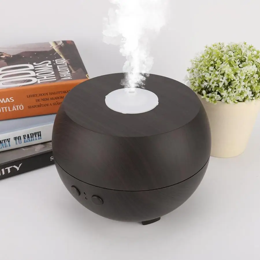 600 мл USB Электрический ультразвуковой увлажнитель воздуха Арома-диффузор эфирное