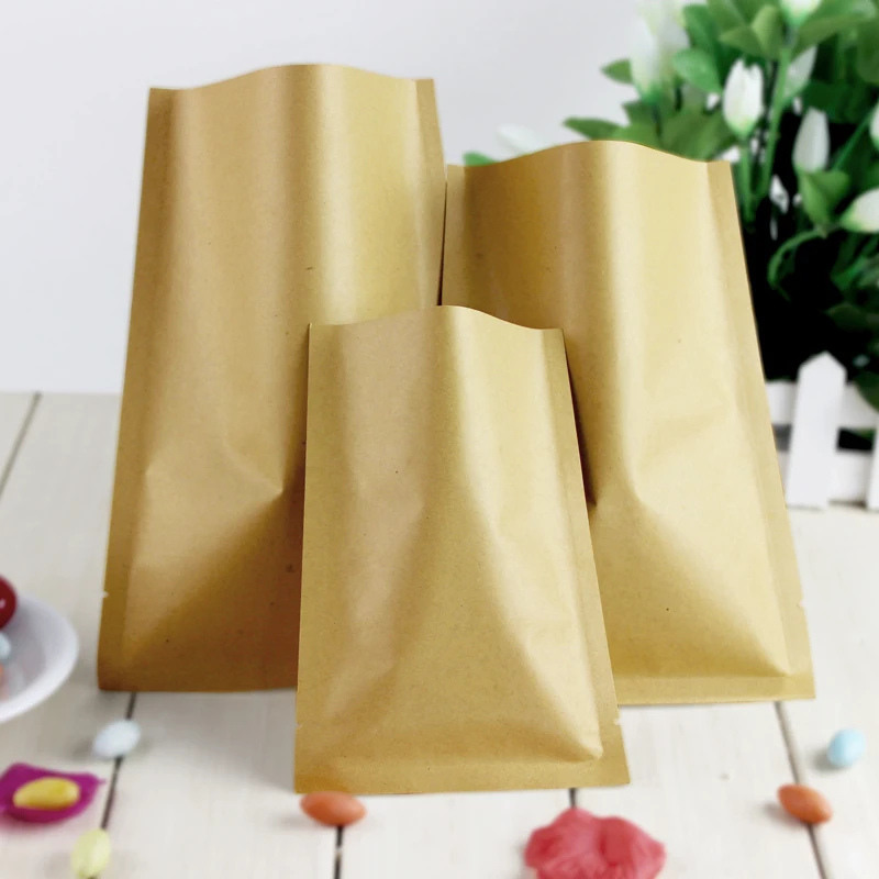 Food Packaging Bags Vacuum Pouches Kraft Paper 100pcs 5 Sizes Compression Type Foil 13 Wire Kitchen | Дом и сад
