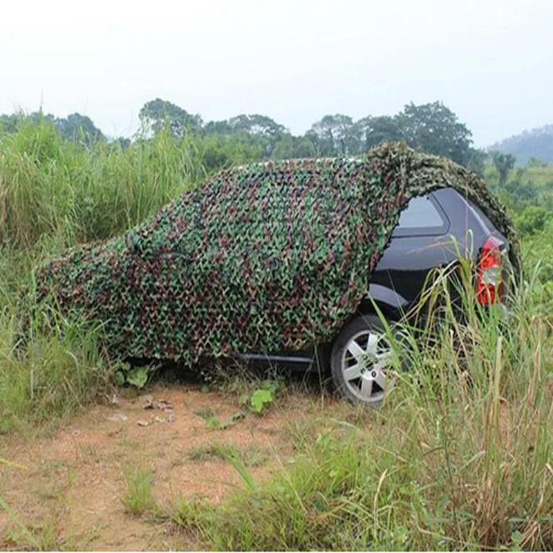 Открытый Кемпинг Охота камуфляж сетка тени военные Woodlands Camo Net края автомобиля