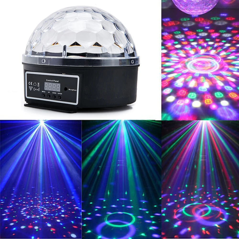 Звук Управление чешское стекло диско шар DMX512 светодиодный Кристалл магия