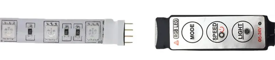RGB контроллер для DC 5 в USB Светодиодная лента светильник 3 ключа/24 ключа ИК-пульт/17 ключ беспроводной RF контроллер домашний ТВ украшение