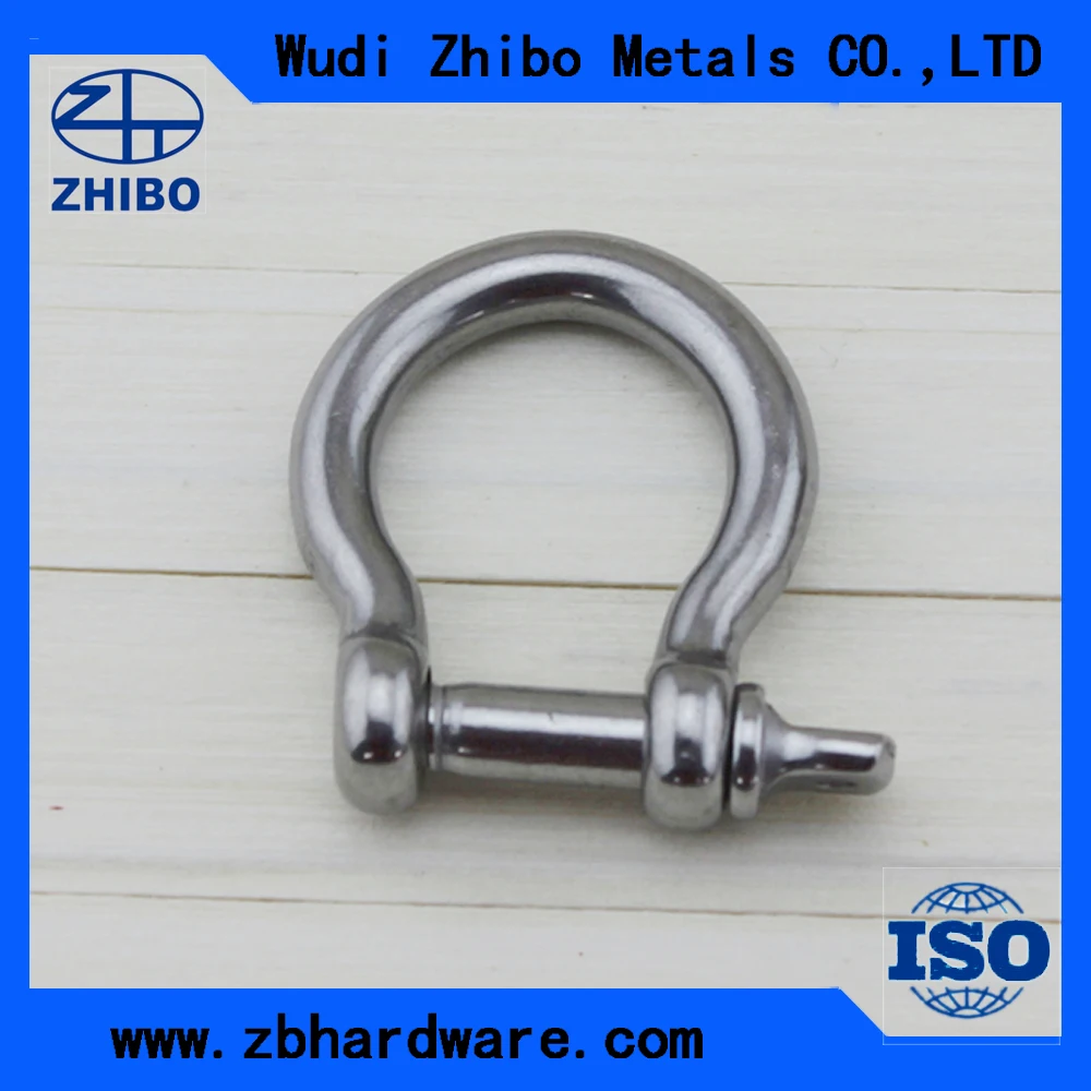 10pcs/pack Marine Grade Polished M5 Stainless Steel Bow Shackle Buckles For outdoor camping shackles | Обустройство дома