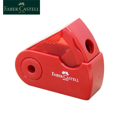 Single Hole Red FABER-CASTELL одно отверстие двойное отверстие точилка для карандашей push pull двойные многофункциональные Точилки офисные и школьные канцелярские принадлежности - Цвет: Single Hole Red
