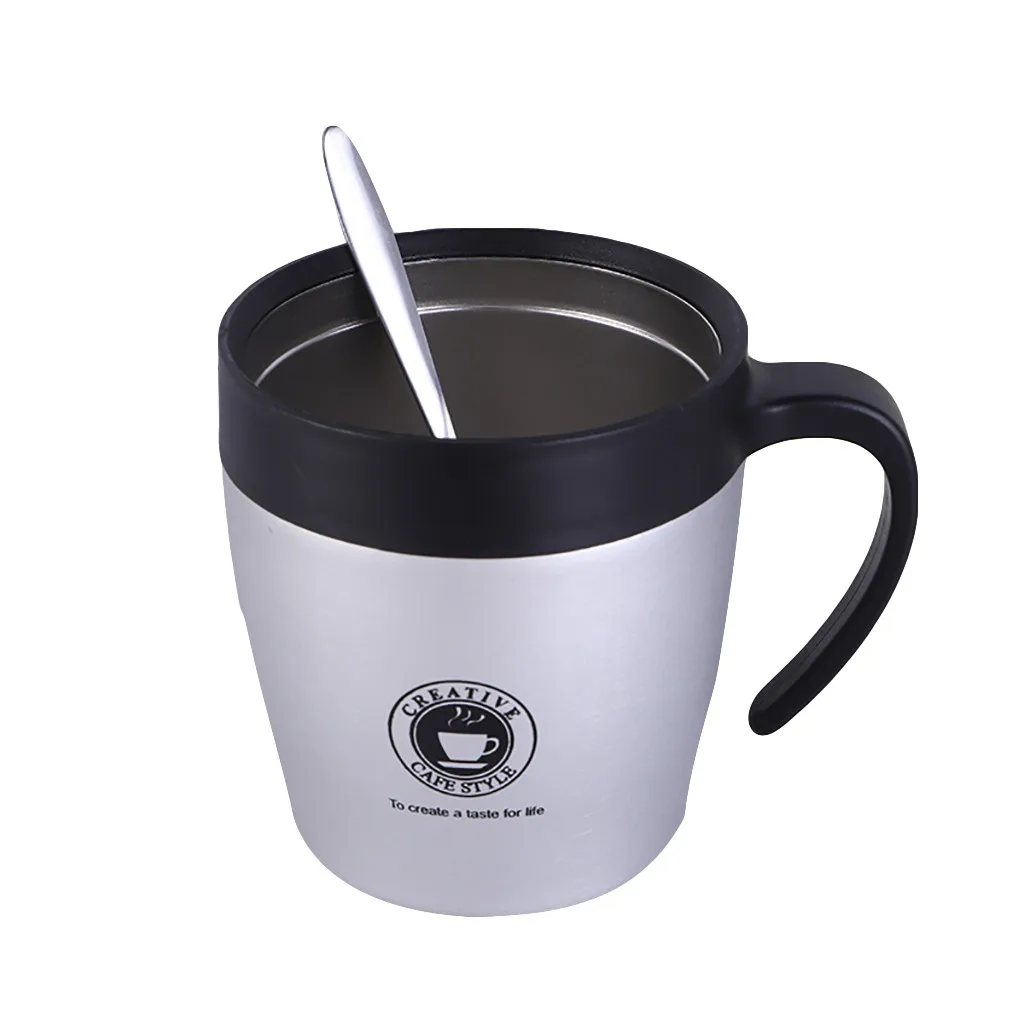 Divided Stainless Steel Thermos Coffee Mug Insulated Double Wall Water Cup With Lid gadgets inteligentes creative coffee tool