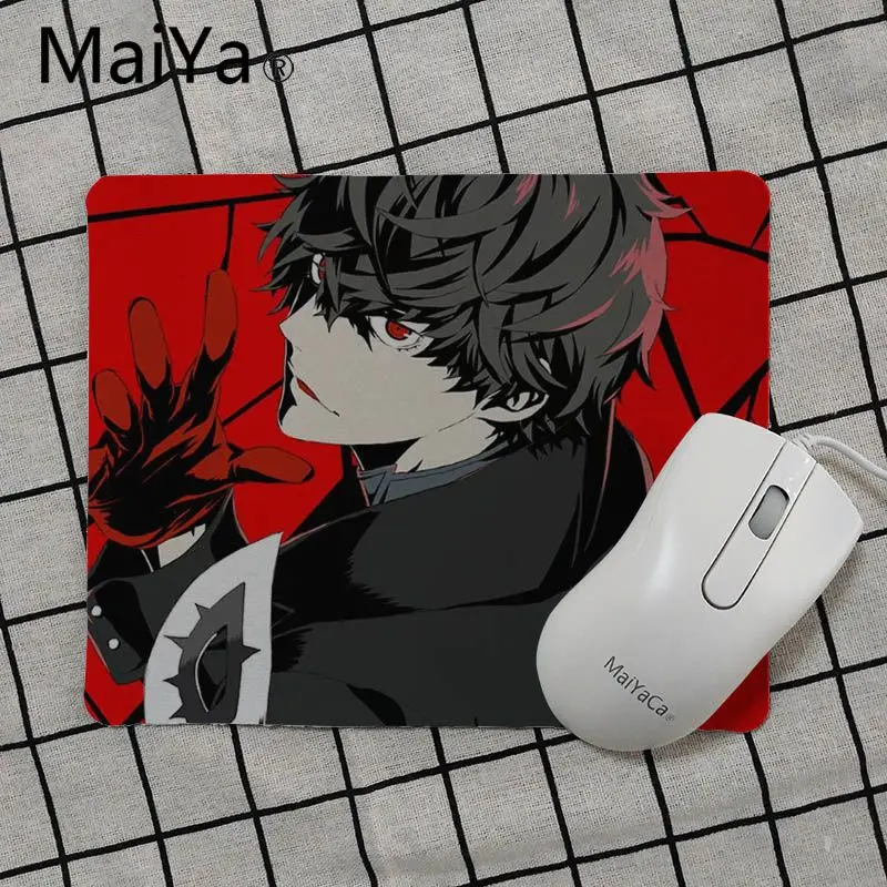 Maiya Persona 5 Резиновая мышь прочный коврик для мыши на стол Гладкий блокнот для письма настольные компьютеры мат игровой коврик для мыши
