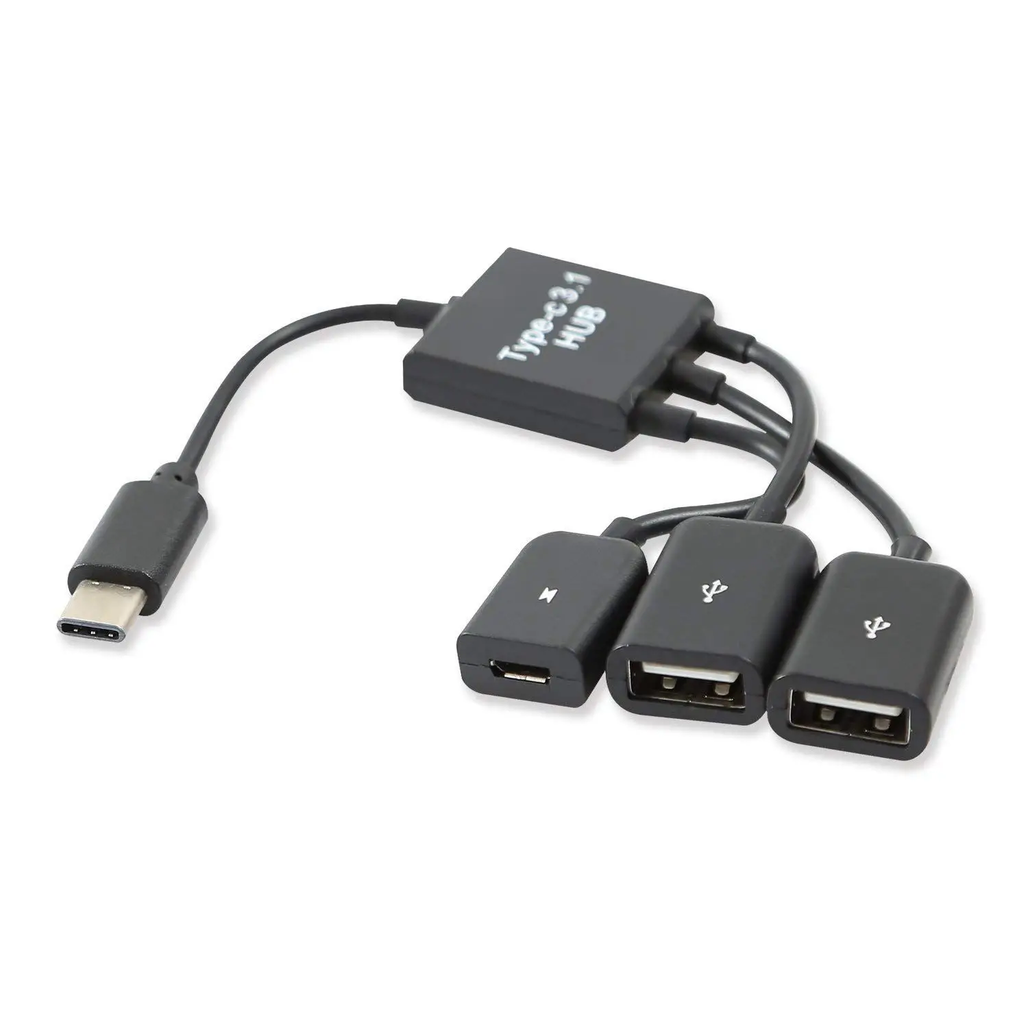 USB 3. 0 Type C папа к 2 двойным A 3 1 Мама + микро мама в OTG концентратор|Адаптеры Type-C| |
