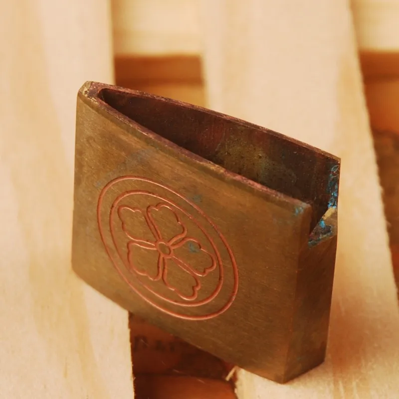 Тонкий и Простой меч латунный ошейник Habaki с лезвием для японского самурайского