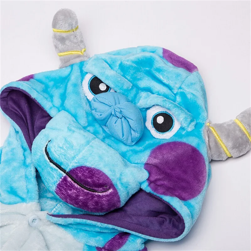 Салливан Монстр Onesie животных Детские мультфильм Салли пижамы для мальчиков и
