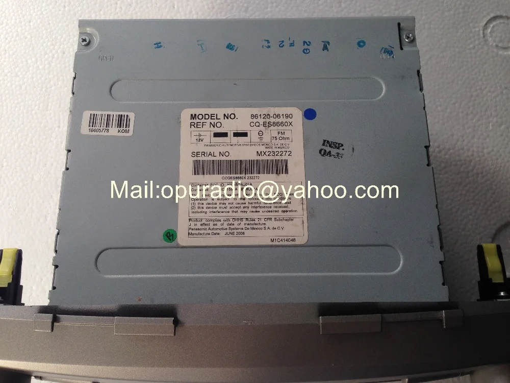 TOYOTtA 86120-06190 CQ-ES8660X Matsushita 6 CD changer MP3 WMA для Camry A51823 приемник 07-09 JBL Автомагнитола версия