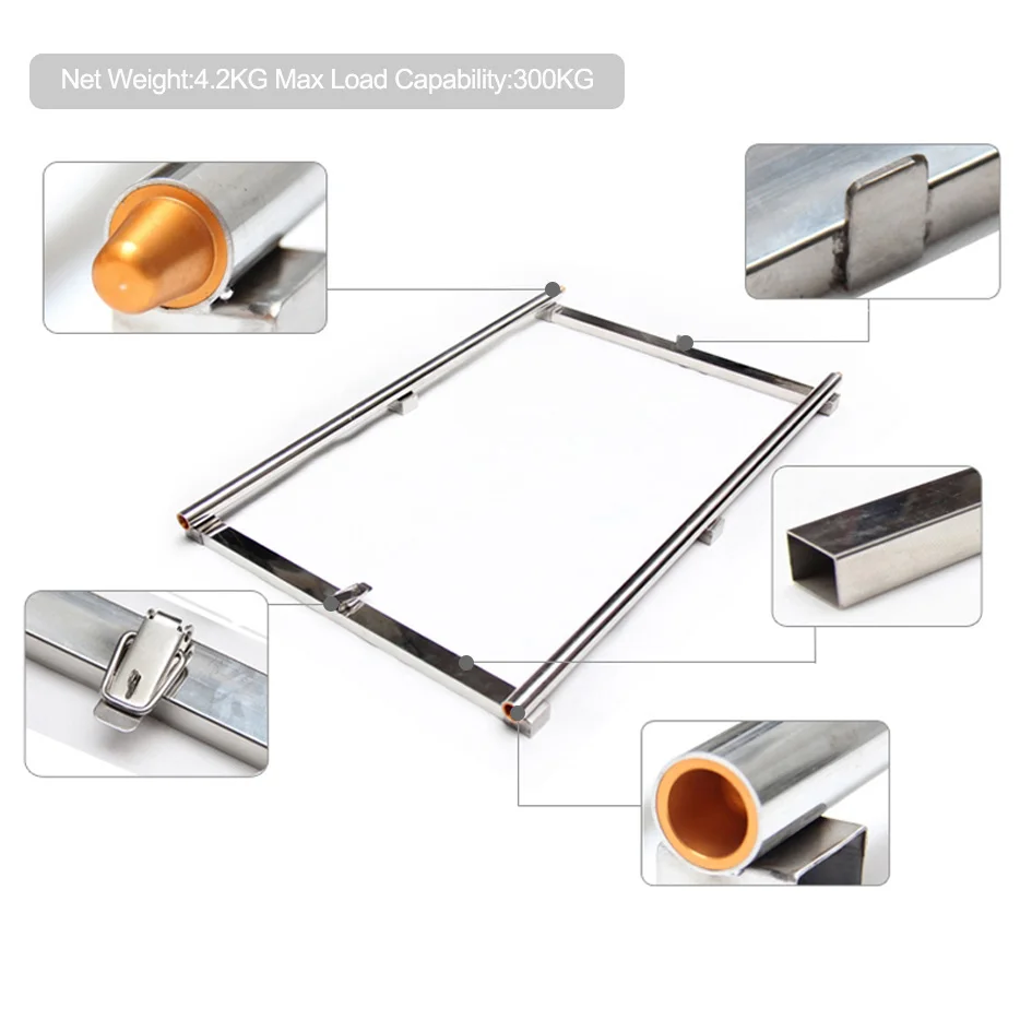 Складная портативная нагрузка макс. 400 фунтов сверхмощная изогнутая и прямая