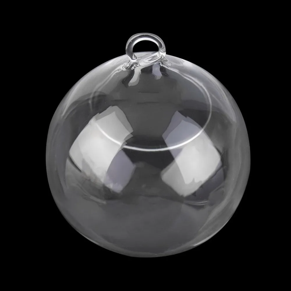 Прозрачная подвесная стеклянная ваза в форме земного шара для террариума