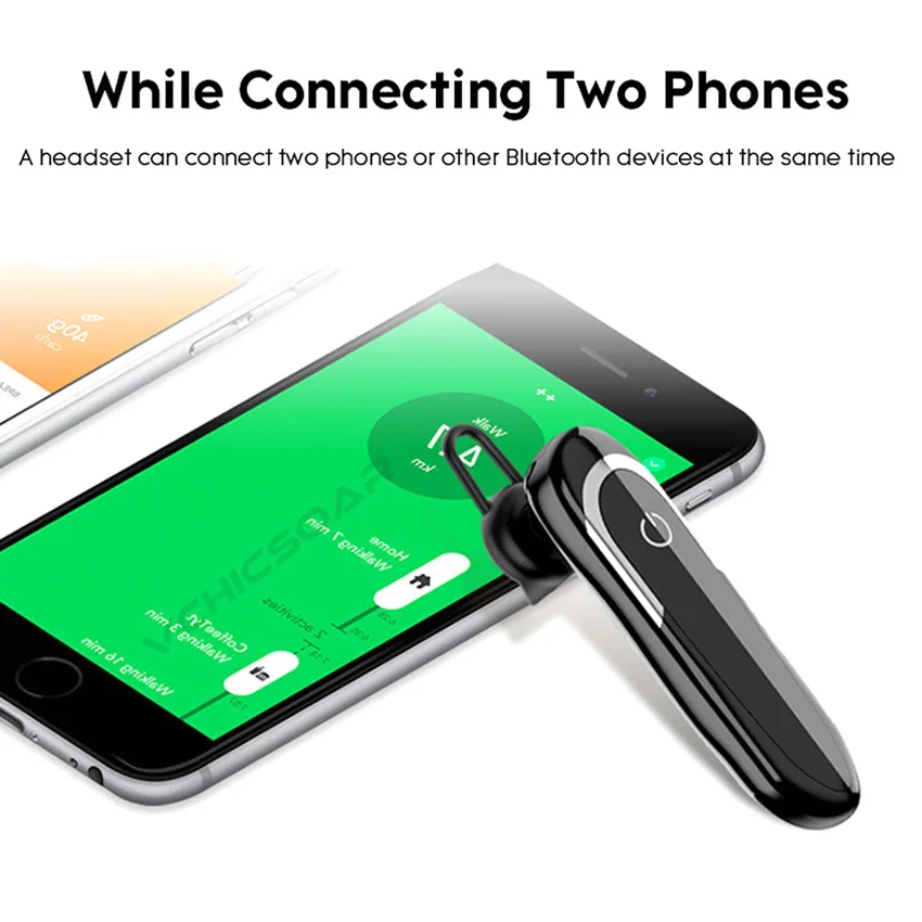 Andevis Bluetooth наушники Беспроводная гарнитура большая батарея бизнес с микрофоном