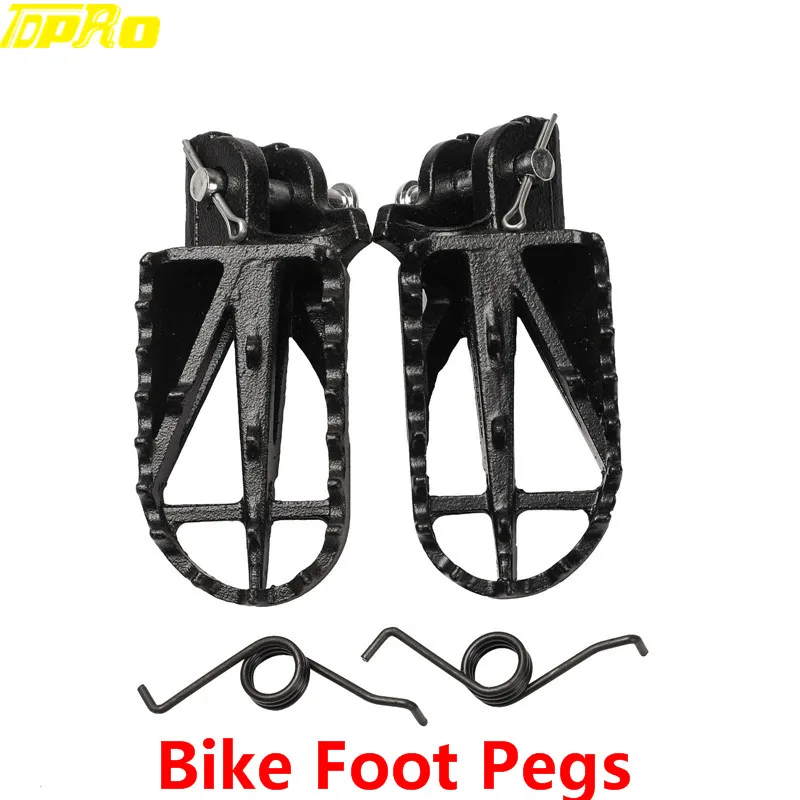 TDPRO мотоциклетные складные педали для ног Honda XR70 CRF70 XR50 CRF50 подходит Yamaha Kawasaki Байк
