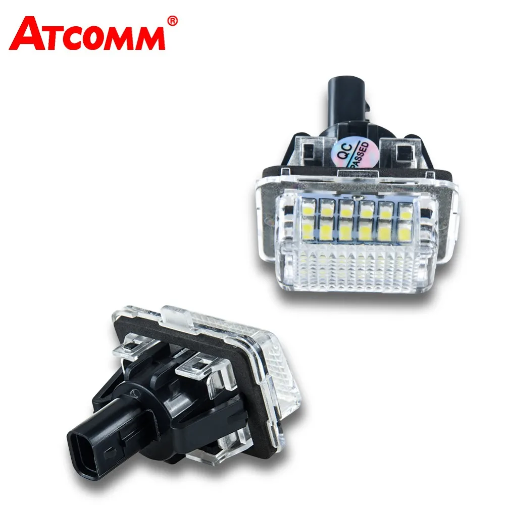 ATcomm 2 шт. безошибочный светодиодный светильник для номерного знака автомобиля 12 В