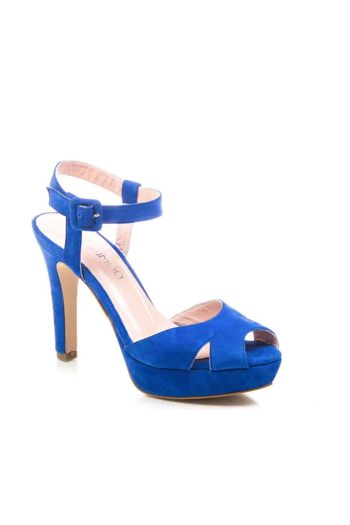 Derimod/женские туфли на высоком каблуке из натуральной кожи синего цвета | Обувь
